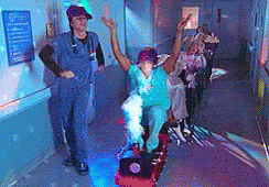 train party scene from scrubs