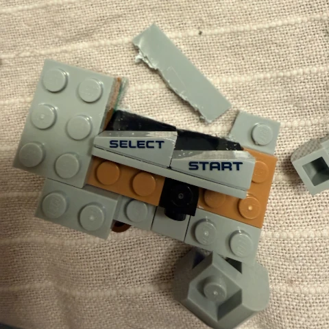 lego with plate cut