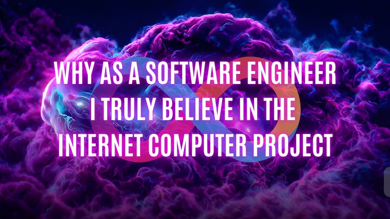 Hear me out, I know it's about web3, but Internet Computer is different